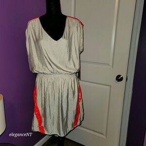 Express Dress with Pink Highlights sz: L NWT